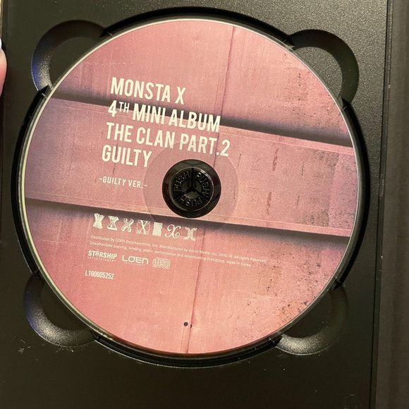 Monsta X 4th Mini Album The Clan Part 2 Guilty Ver - Picture 2 of 2